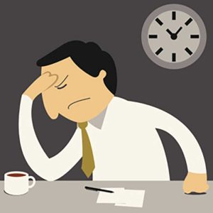 Man in stress